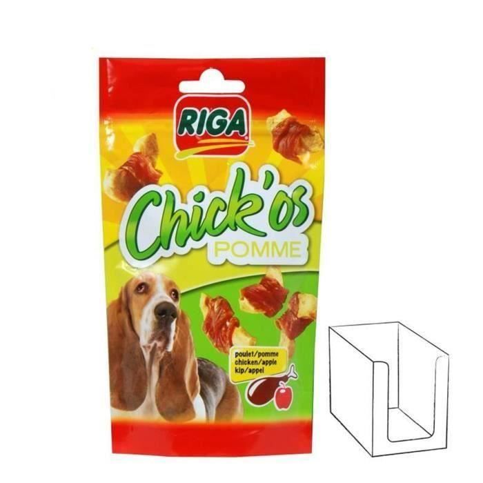 RIGA Chick'os pomme pour chien 3 x 70g