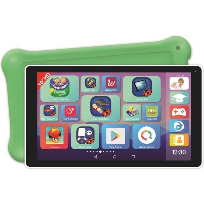 LEXIBOOK LexiTab® Deluxe Tablette enfant 10- avec contenu éducatif et ludique et contrôle parental - protection incluse