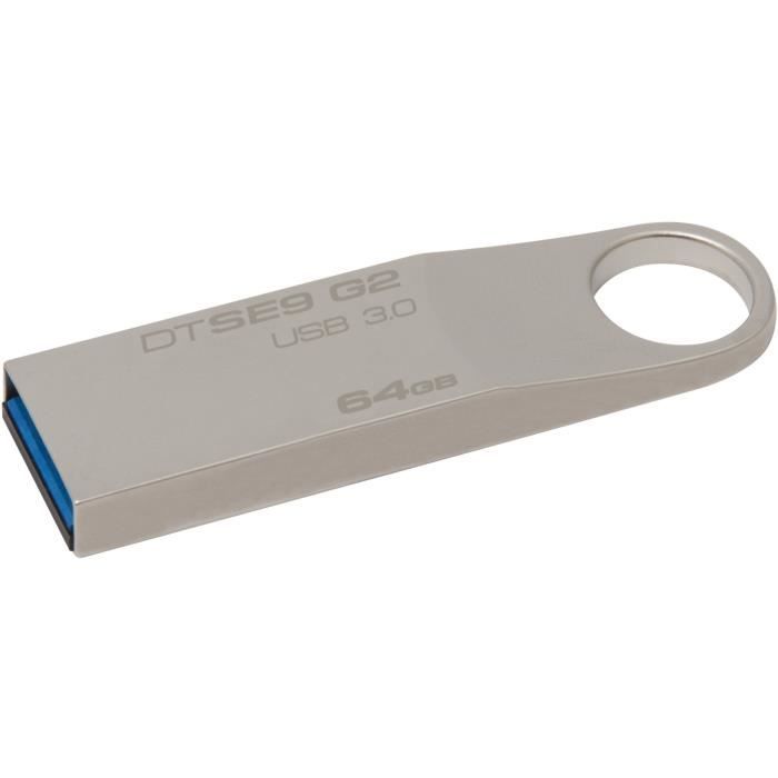 KINGSTON - DataTraveler SE9 G2 - Clé USB - 64Go - USB 3.0