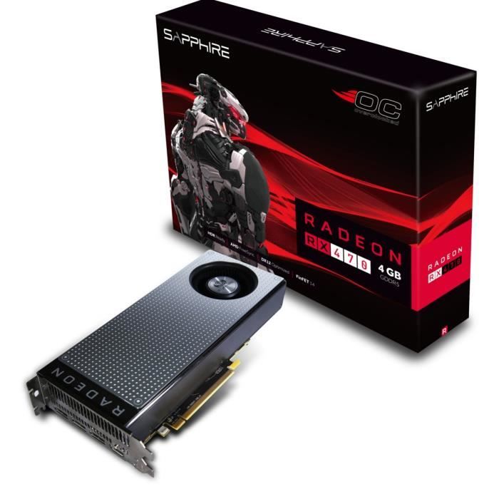 Sapphire Carte graphique AMD Radeon RX 470 4Go GDDR5