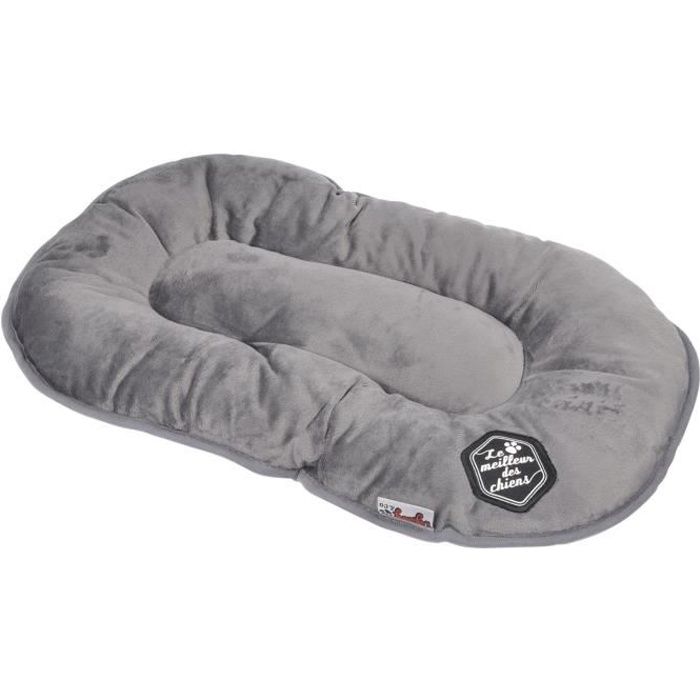 Coussin flocon Patchy - 69 cm - Gris et noir - Pour chien