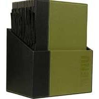 Box 20 menus A4 vert, 1 double insert