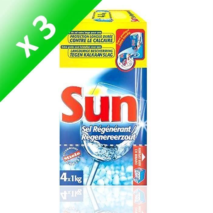 SUN Sel régénérant - 4 kg (Lot de 3)