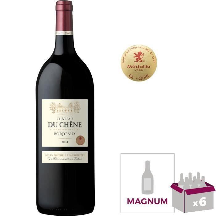 Magnum Château du Chêne 2014 Bordeaux - Vin rouge de Bordeaux x6