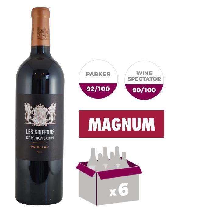 Magnum Griffons de Pichon Baron 2014 Pauillac Grand Cru - Vin rouge de Bordeaux