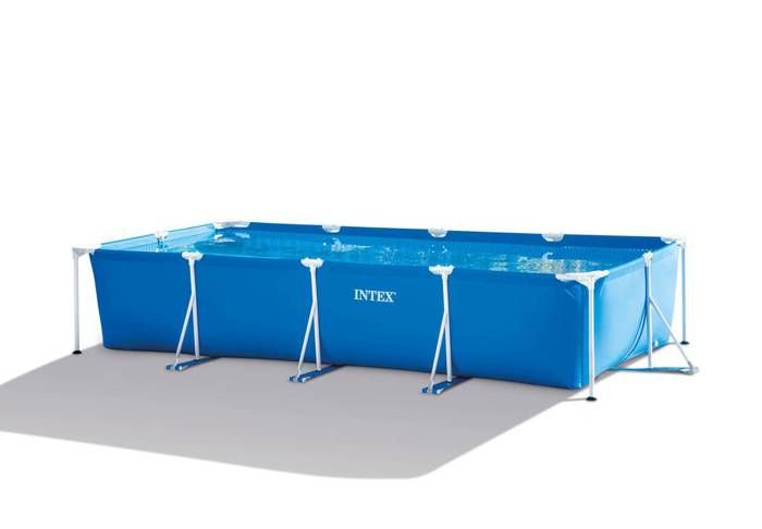 Kit piscine tubulaire INTEX Metal Frame Junior - Rectangulaire - L4,50 x l2,20 x h0,84 m
