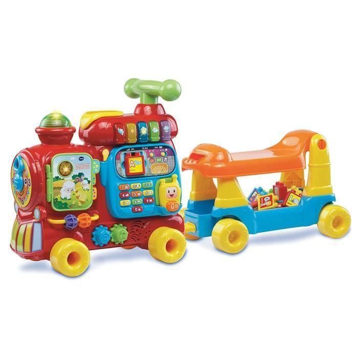 VTECH Porteur Maxi Trotti Loco 5 En 1 Rouge