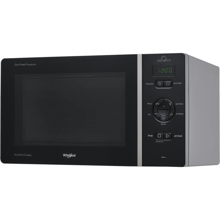 WHIRLPOOL MCP344SL-Micro-ondes grill-Silver-25L-800 W-Grill 800 W-Pose libre
