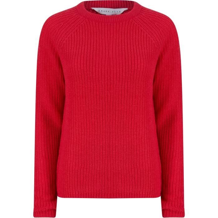 AMARA REYA Pull à Col Rond Rose Femme