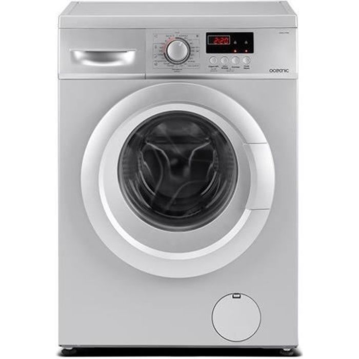 Lave-linge hublot OCEANIC OCEALL714SS - 7kg - Largeur 59,5 cm - 1400 tours/min - Silver