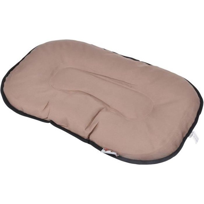 Coussin flocon - 87 cm - Taupe et gris - Pour chien