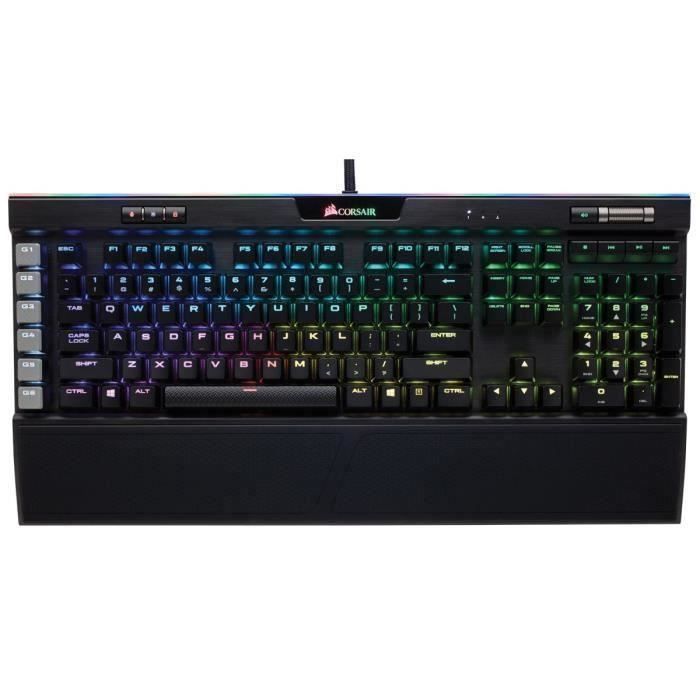 CORSAIR Clavier Gamer Mécanique K95 RGB Platinum Cherry MX Speed (CH-9127014-FR)