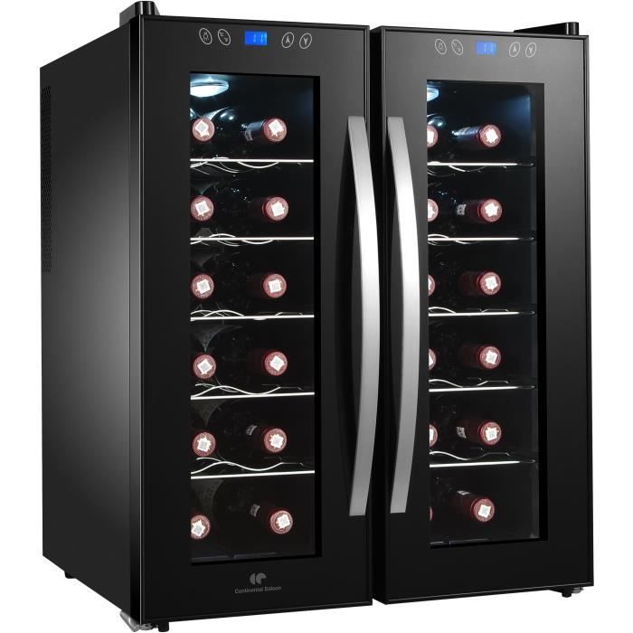 CONTINENTAL EDISON CECWC24Z2 - Cave à vin multi-températures 24 bouteilles