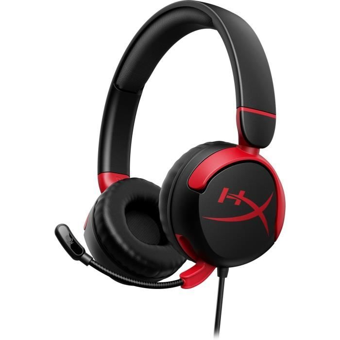 Le casque gamer filaire HyperX Cloud Mini est idéal pour une utilisation sur PC et console. Avec sa couleur noire élégante, il offre une expérience audio immersive grâce à sa technologie de connectivité filaire. Doté d'un microphone à condensateur électret, il garantit une communication claire et précise.
