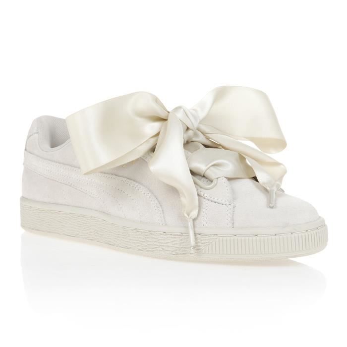 puma suede beige femme