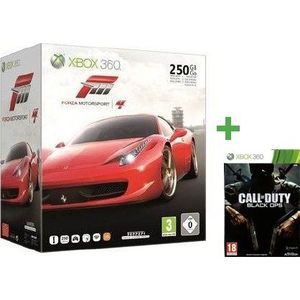 CONSOLE XBOX 360 Console salon - Microsoft - XBOX 360 250 GO - Forza 4 - Call of Duty Black Ops - Edition Spéciale