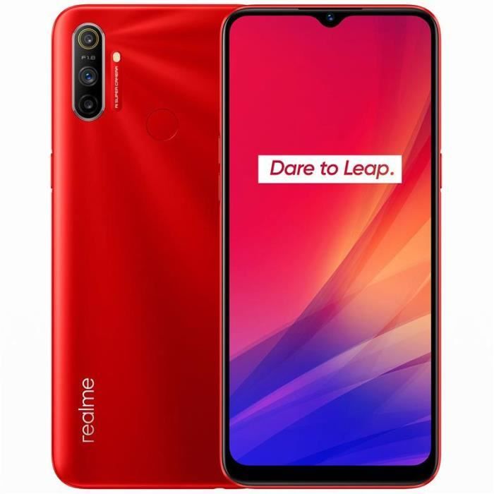 Vente Téléphone portable REALME C3 Blazing Red 64 Go - RAM 3 Go pas cher Vente Téléphone portable REALME C3 Blazing Red 64 Go - RAM 3 Go pas cher