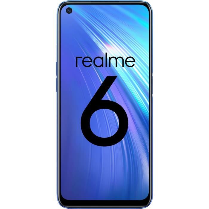 Vente Téléphone portable REALME 6 Comet blue 64 Go - RAM 4 Go pas cher Vente Téléphone portable REALME 6 Comet blue 64 Go - RAM 4 Go pas cher