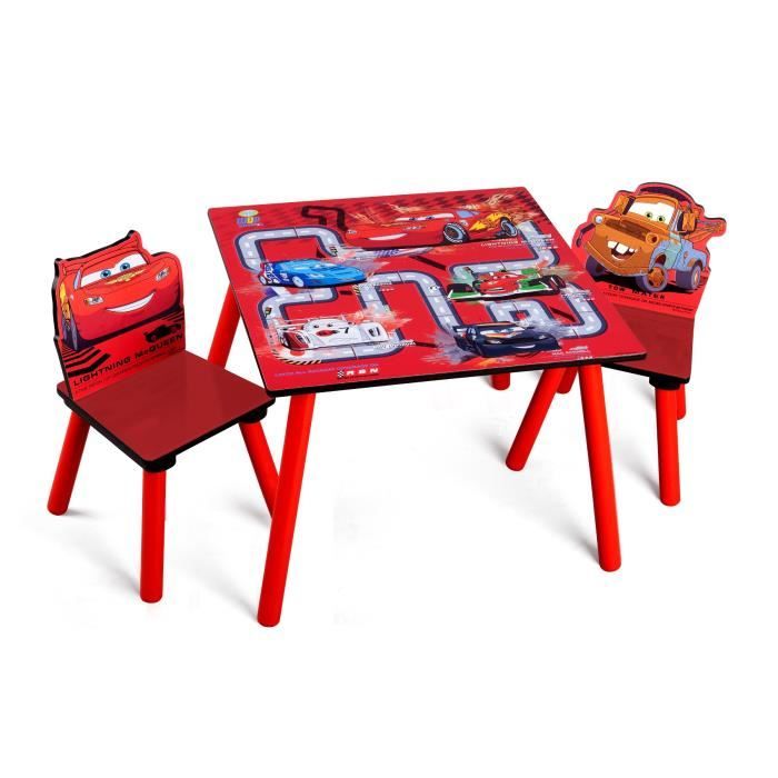 DELTA CHILDREN CARS Table enfant et 2 chaises Cdiscount Jeux Jouets