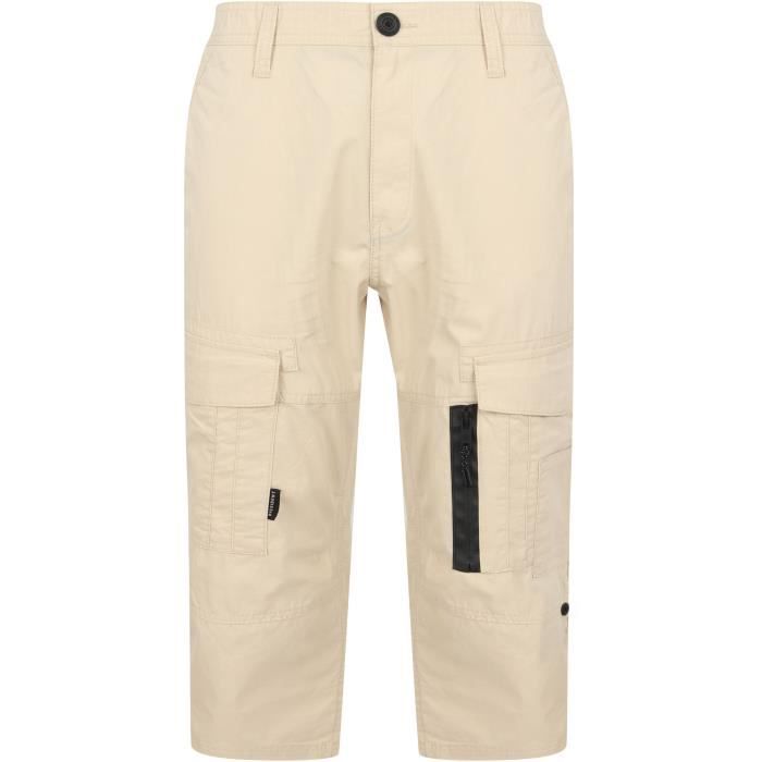 DISSIDENT Pantacourt Poches Cargo Beige Homme Cdiscount Pret a Porter