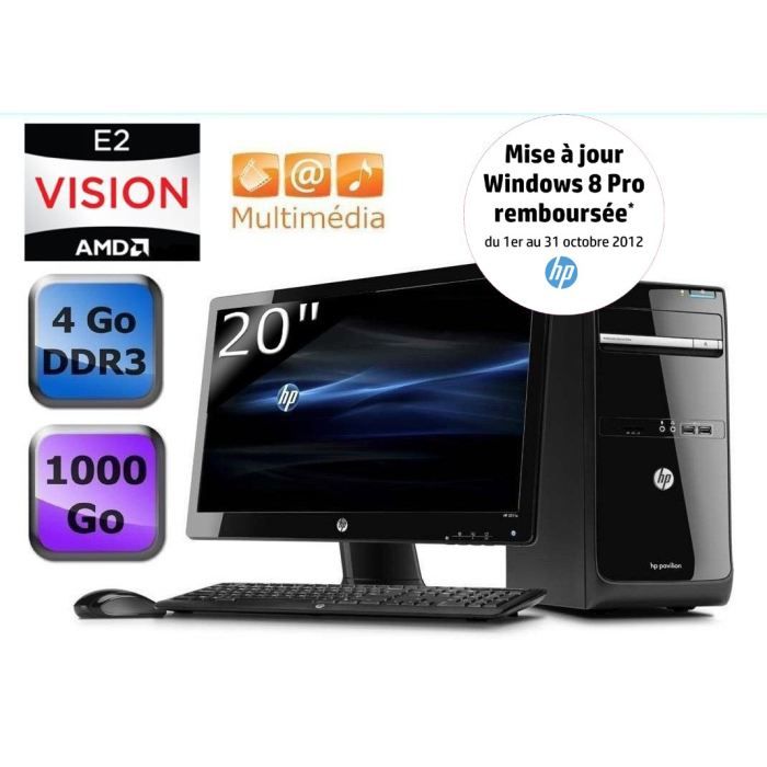 Hp Pavilion P6 2111efm Ecran Hp 20 Prix Pas Cher