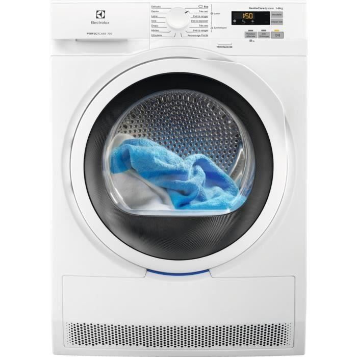 Photo de seche-linge-pompe-a-chaleur-electrolux-ew7h5844eb-8-kg-classe-a-blanc