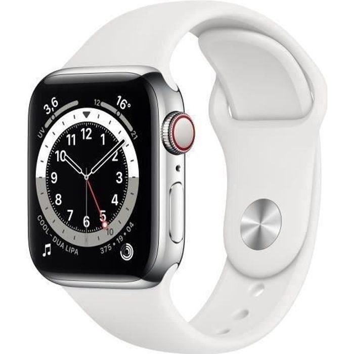 Apple Watch Series 6 GPS + Cellular 40mm Boîtier acier Or Bracelet 2020 Etat correct - vue 5