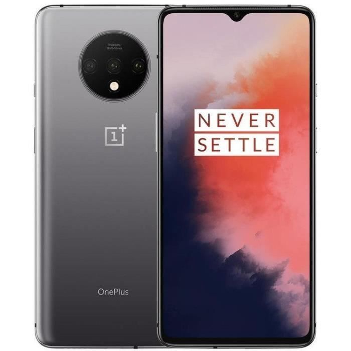 ONEPLUS 7T Double SIM 128 Go Argent (Frosted Silver) - Reconditionné - Etat correct