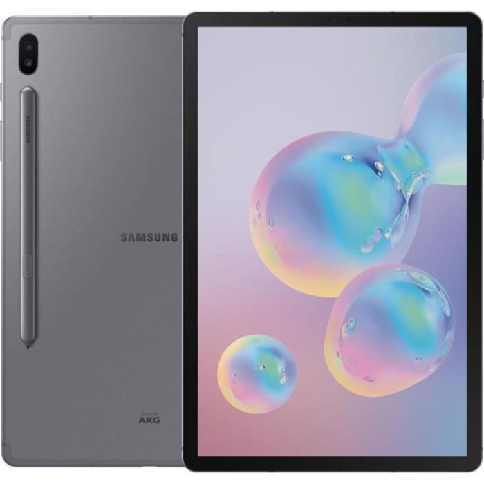 SAMSUNG Galaxy Tab S6 (2019) 128 Go - WiFi + 4G - Gris - Débloqué - Reconditionné - Etat correct - Samsung