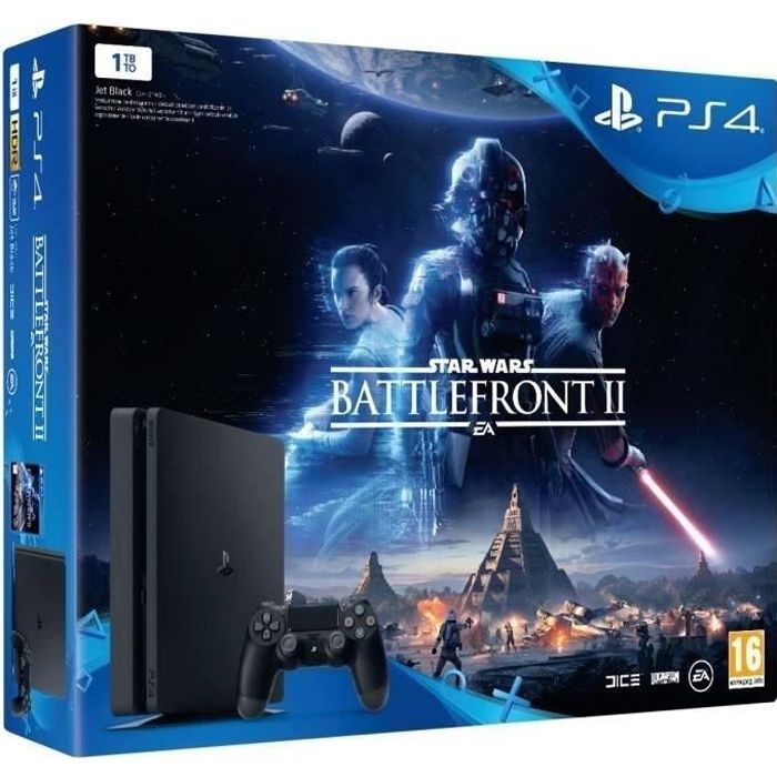 Console Sony PlayStation 4 1 To + Jeux Star Wars Battlefront Reconditionné Etat correct