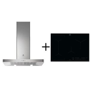 Electrolux Efb90463ox Hotte Decorative Murale Hotte Pilotee Par La Table Inox Cit60331ck Table Induction Pack Encastrable Achat Vente Hotte Cdiscount