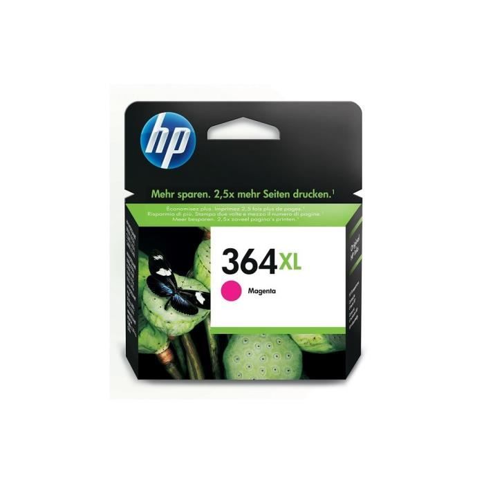 HP 364XL Cartouche dencre magenta grande capacité authentique (CB324EE) pour HP DeskJet 3070A et HP Photosmart 5525/6525