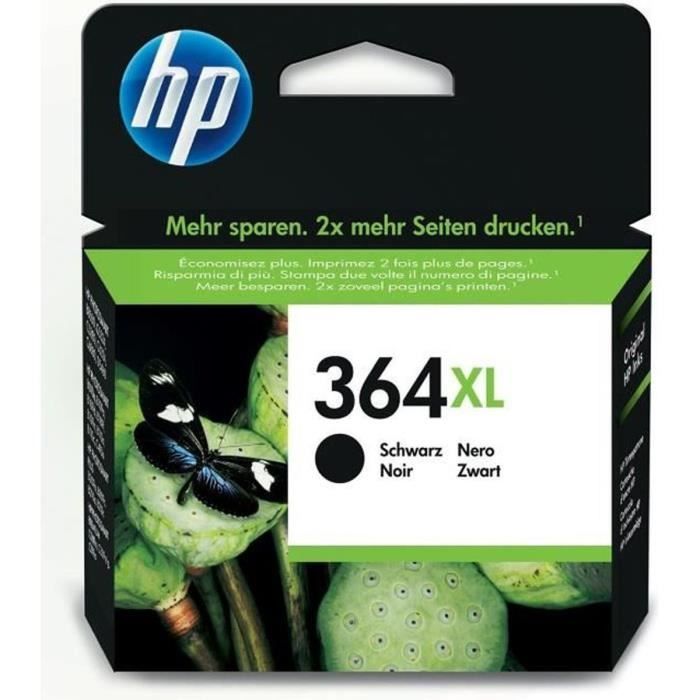 HP 364XL Cartouche dencre noire grande capacité authentique (CN684EE) pour HP DeskJet 3070A et HP Photosmart 5525/6525