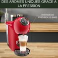 KRUPS Machine à café, Cafetière espresso, Compact, Fonction XL, Multi-boissons, Genio S Plus rouge YY4444FD-1