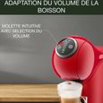 KRUPS Machine à café, Cafetière espresso, Compact, Fonction XL, Multi-boissons, Genio S Plus rouge YY4444FD-2