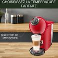KRUPS Machine à café, Cafetière espresso, Compact, Fonction XL, Multi-boissons, Genio S Plus rouge YY4444FD-3