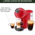 KRUPS Machine à café, Cafetière espresso, Compact, Fonction XL, Multi-boissons, Genio S Plus rouge YY4444FD-4