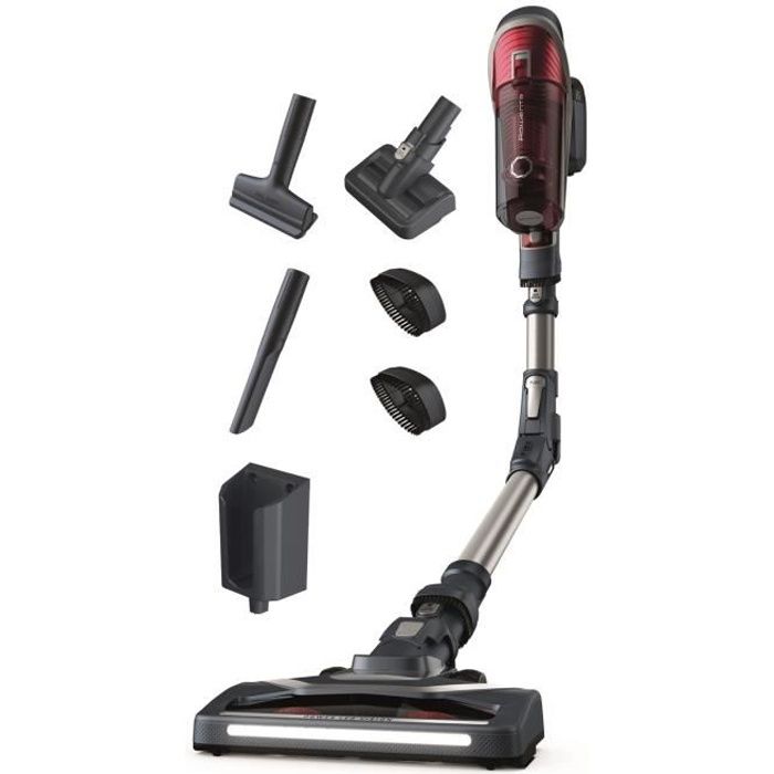 ROWENTA X-Force 8.60 Aspirateur balai sans fil, Tube flexible, Batterie amovible 22 V, Autonomie jus