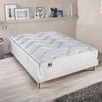 CONFORT DESIGN Ensemble GARI matelas + sommier 140 x 190 cm - 100% Français - Confort ferme - 23 cm - Technologie Polylatex-0