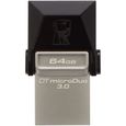 KINGSTON - DataTraveler MicroDuo - Clé USB - 64Go -  USB 3.0 et microUSB (Android/OTG)-1