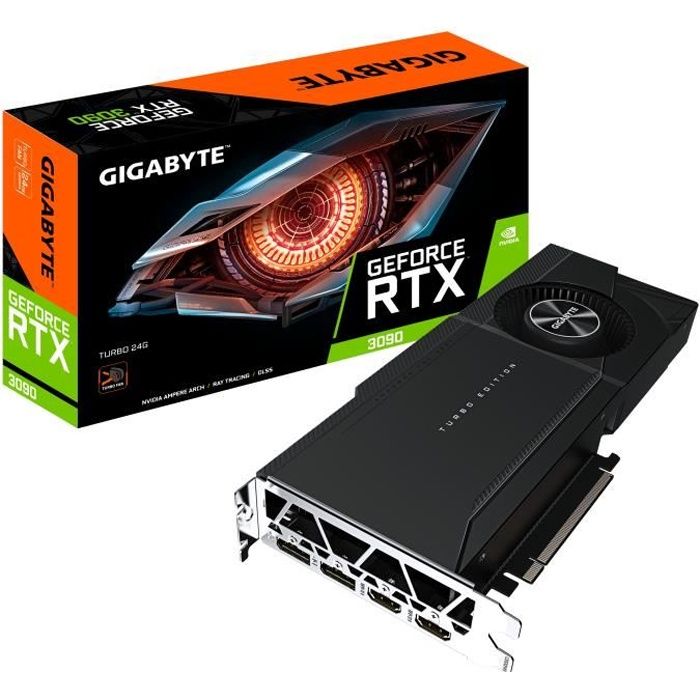Gigabyte GeForce RTX 3090 TURBO 24 Go GDDR6X - vue 3
