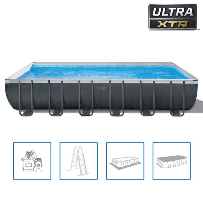 Intex - 26364 - Kit piscine ultra xtr rectangulaire tubulaire