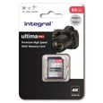 INTEGRAL MEMORY Premium High Speed SDHC/XC V30 UHS-I U3 Carte SDXC 64GB-0