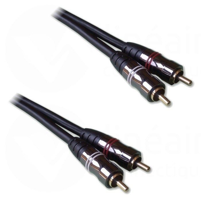 LINEAIRE X124LC Câble RCA audio mâle / mâle 1.5m