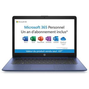 Vente PC Portable HP PC Portable Stream 14-ds0004nf - 14" HD - AMD A4 - RAM 4Go - Stockage 32Go - AZERTY - Windows 10S - Office 365 inclus 1 an pas cher Vente PC Portable HP PC Portable Stream 14-ds0004nf - 14" HD - AMD A4 - RAM 4Go - Stockage 32Go - AZERTY - Windows 10S - Office 365 inclus 1 an pas cher
