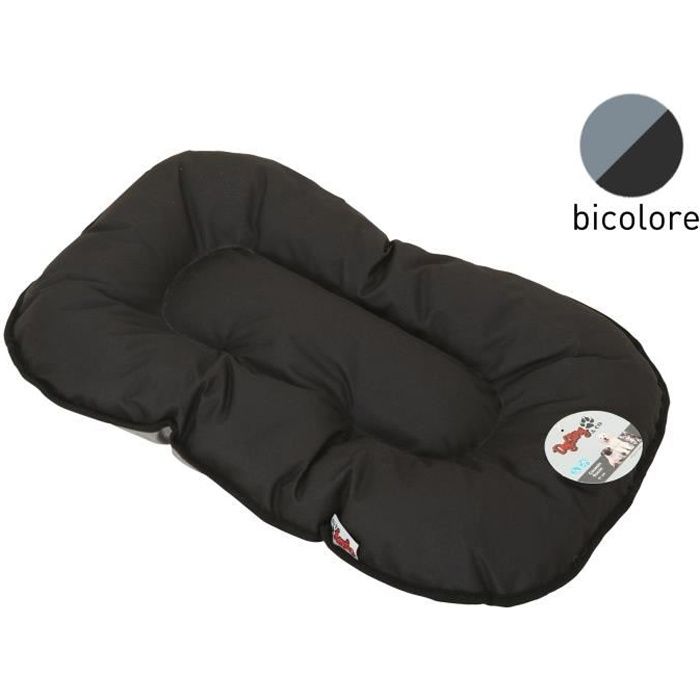 Comparer les prix de coussin flocon 87cm bicolore noir/gris
