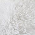 NEO YOGA - Plaid à poils longs extra-doux 120 x 150 cm Blanc-4