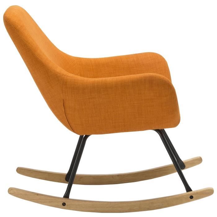 Fauteuil à Bascule Cocon 200kg - Mousse Mémoire - Pour Allaitement, Lecture - Repose-pieds Inclus - 8