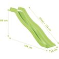 Glissière de toboggan verte pour portique - TRIGANO - 1,73m de glisse - Pour enfants à partir de 3 ans-0