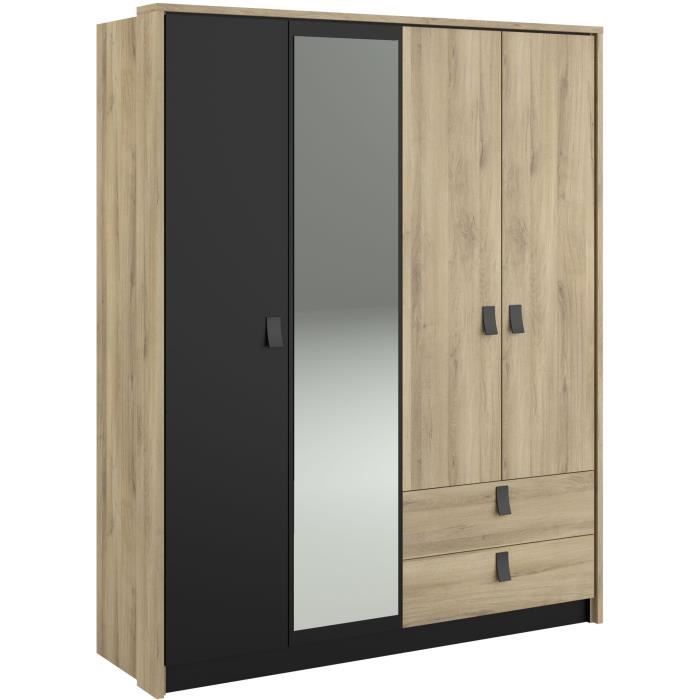 Armoire 4 portes chêne - Ameublement